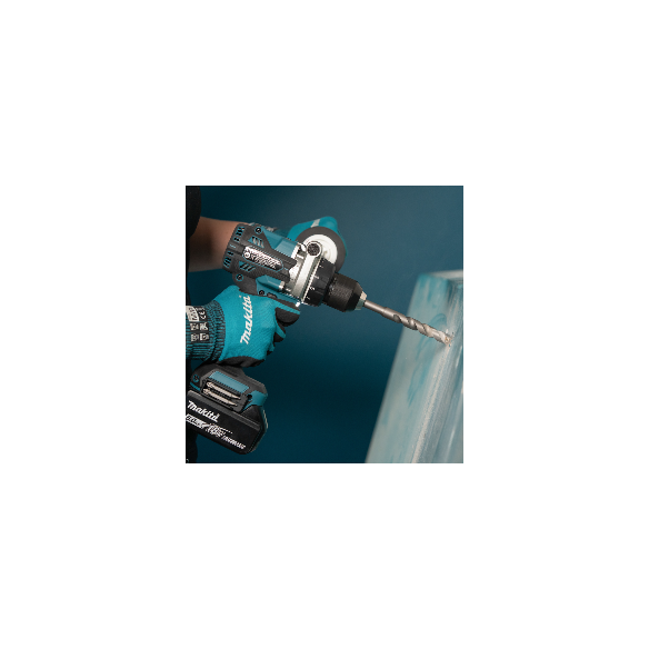 Perceuse visseuse à percussion Makita DHP492RTJ | 18V LXT | 130/65 Nm | 2x 5,0Ah + DC18RC + Makpac 2