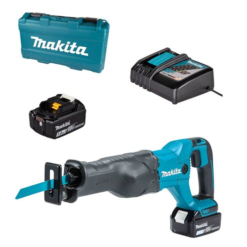 Scie récipro Makita DJR186RTE | 18V LXT | 32 mm | 2x 5,0Ah + DC18RC + coffret PVC