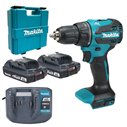Perceuse Visseuse Makita DDF490WVE | 18V Brushless 65 Nm + 2x 2,0Ah + DCB18WA + Coffret PVC
