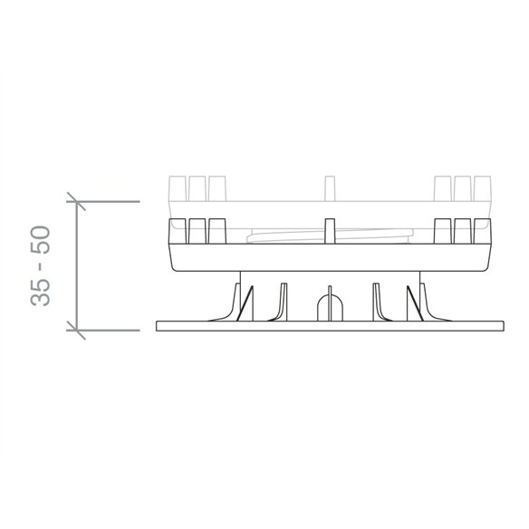 Plot Réglable Peygran BSP1 | 35-50 mm | pour Plancher Surélevé Extérieur