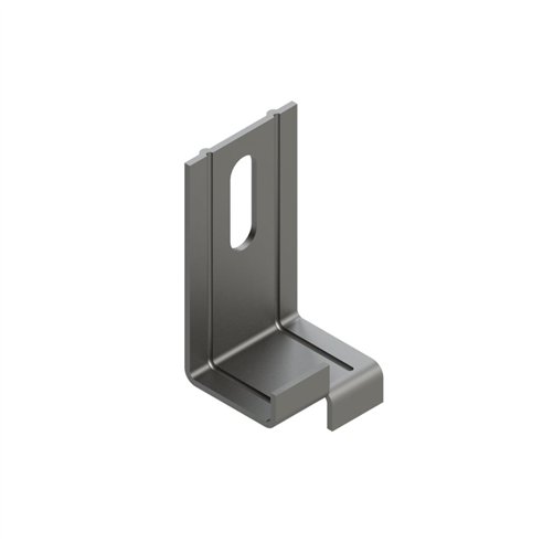 Agrafe Intermédiaire Peygran Type B 12 mm pour Bardage de Façade | Avec Cheville et Vis Inox | Boîte 100 Uds.