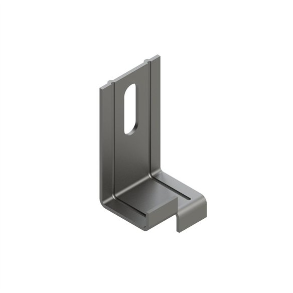 Agrafe Intermédiaire Peygran Type B 12 mm pour Bardage de Façade | Avec Cheville et Vis Inox | Boîte 100 Uds.