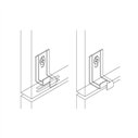 Agrafe Intermédiaire Peygran Type B 12 mm pour Bardage de Façade | Avec Cheville et Vis Inox | Boîte 100 Uds.