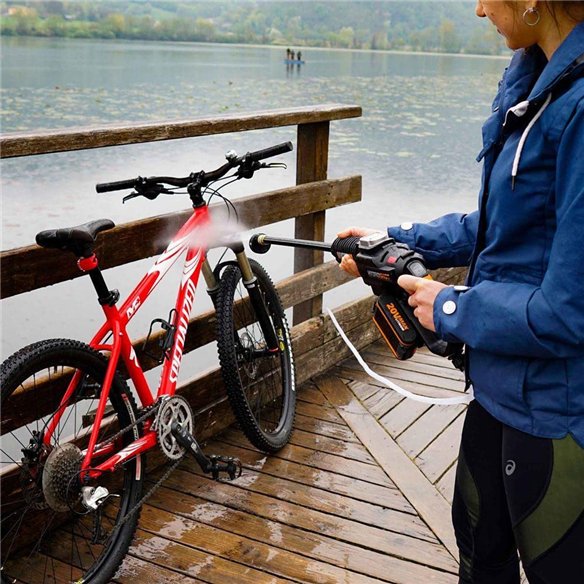 WORX Nettoyeur haute pression à batterie Hydroshot 20V Worx, PowerShare, WG630E.9, Sans batterie ni chargeur, Moteur Brushless, 