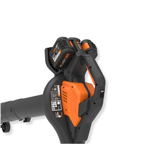 Aspirateur Souffleur de Feuilles Worx WG583E | 40V 2x20V | Sac 35 L | Avec 2 Batteries
