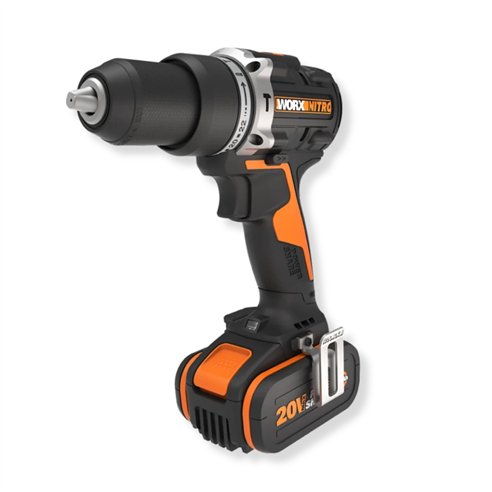 Perceuse à Percussion sans Fil Worx WX352.1 | 20V Brushless | 60 Nm | 2x 4,0Ah + Chargeur