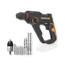 Marteau Perforateur sans Fil Worx WX391.9 | 20V PowerShare | 1,2 J | SDS-Plus | Sans Batterie ni Chargeur