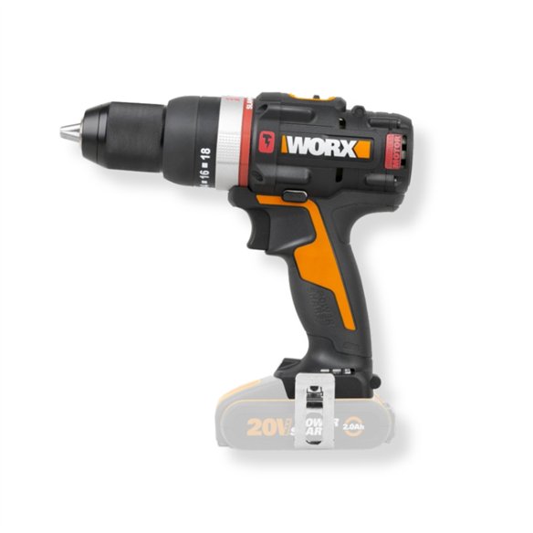 Perceuse à Percussion Worx WX-JCR.9 20V Brushless Slammer Drill | 50 Nm | Sans Batterie