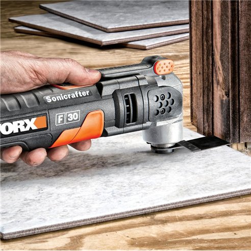 Multiherramienta Oscilante Worx WX680 | Sonicrafter 350W | Hyperlock | Velocidad Variable | Con Accesorios
