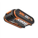 Pack de 2 Baterías Worx WA3639.2 | 20V PowerShare | 2,0Ah | Iones de Litio
