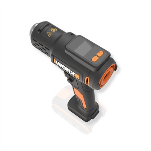 Pistolet à Air Chaud sans Fil Worx WX015.9 | 20V PowerShare | 20-600 °C | Sans Batterie ni Chargeur