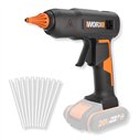 Pistolet à Colle sans Fil Worx WX045.9 | 20V PowerShare | 200 °C | Sans Batterie ni Chargeur