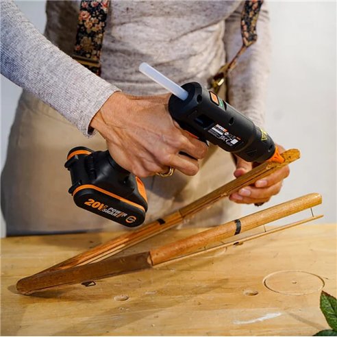Pistolet à Colle sans Fil Worx WX045.9 | 20V PowerShare | 200 °C | Sans Batterie ni Chargeur