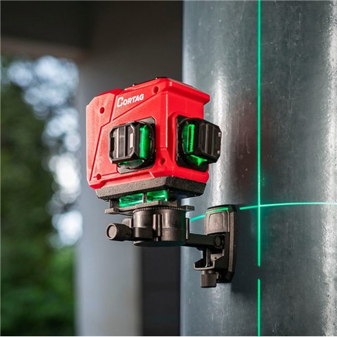 Niveau Laser Vert 3D Cortag NLC846 360° 12 Lignes 20 m