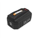 Adaptateur Powerbank Worx WA4009 | Batteries 20V PowerShare | 2 Ports USB | Sans Batterie