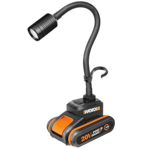 Perceuse Visseuse Worx WX977 20V | 30 Nm | Lampe Flexible | 2 Batteries