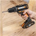 Perceuse Visseuse Worx WX977 20V | 30 Nm | Lampe Flexible | 2 Batteries