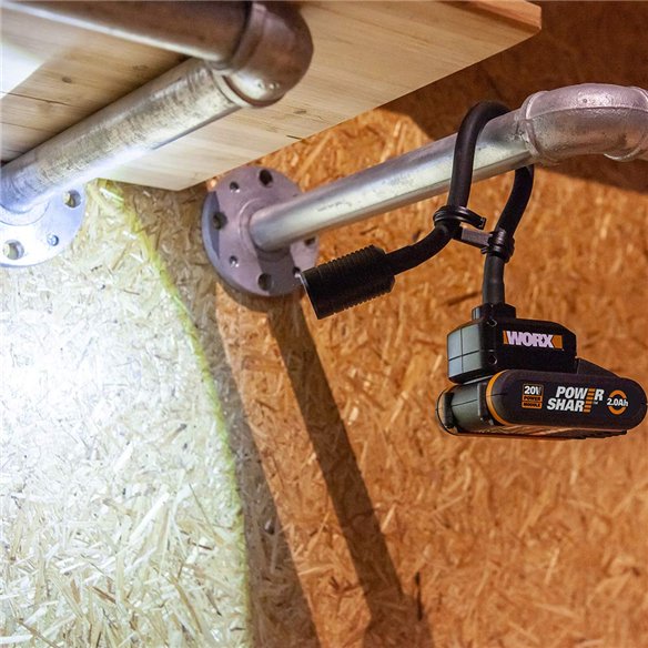 Perceuse Visseuse Worx WX977 20V | 30 Nm | Lampe Flexible | 2 Batteries