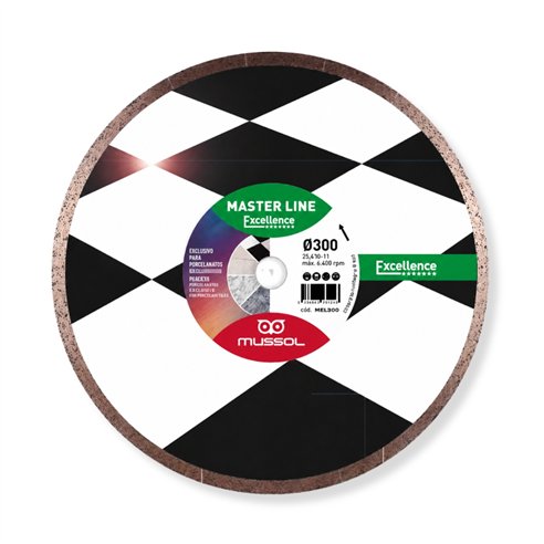 Disque diamant Mussol WML Master Line Excellence pour grès cérame et Dekton