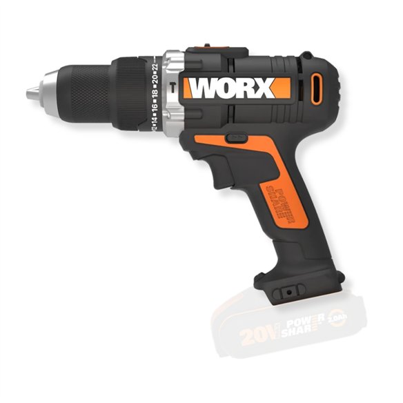 Pack Worx WX922 20V Visseuse à Choc WX291.9 + Perceuse à Percussion WX372.9 | Sans Batterie ni Chargeur