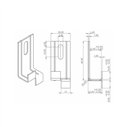 Agrafe Intermédiaire Peygran Type B 12 mm pour Bardage de Façade | Avec Cheville et Vis Inox | Boîte 100 Uds.
