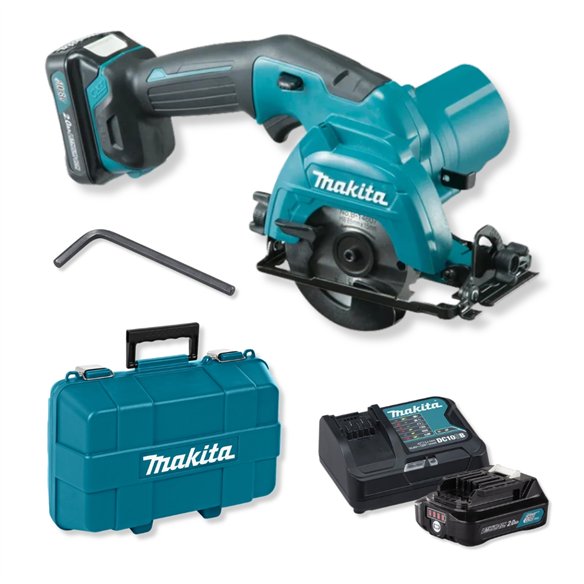 Scie circulaire portable Makita HS301DSAE 12V - 1.500 tr/min - profondeur de coupe 25,5 mm