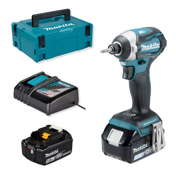 Visseuse à chocs Makita DTD154RTJ - 18V, 175 Nm, 3 réglages de puissance, moteur sans balais