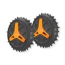 WORX WA0965 Lot de 2 Roues Tout-Terrain pour Landroid Vision Cloud