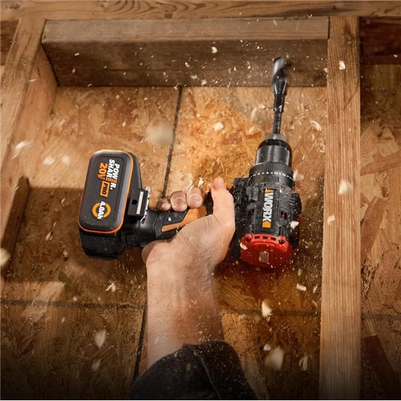 Perceuse à percussion sans fil 20V 85 Nm WORX | WX356 | 2 batteries 4 Ah et chargeur