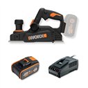 Rabot sans fil Brushless 20V WORX | 82 mm | 2 mm | WX620