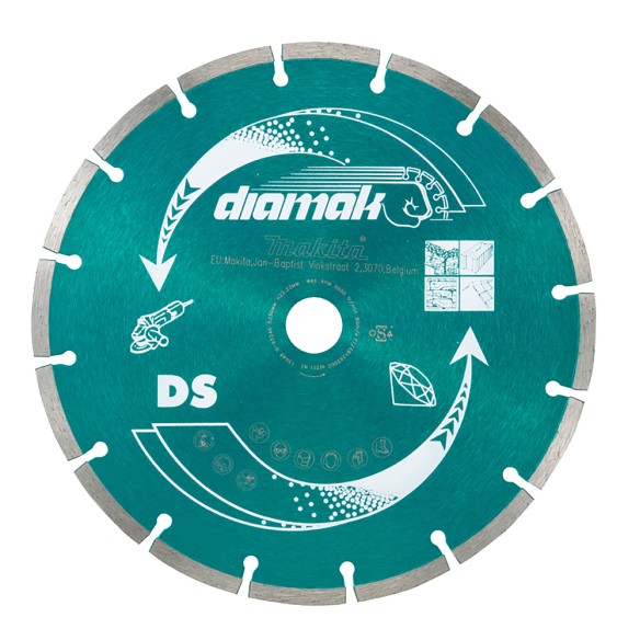 Disque diamant segmenté Makita 115 mm pour travaux - Diamak D-61123