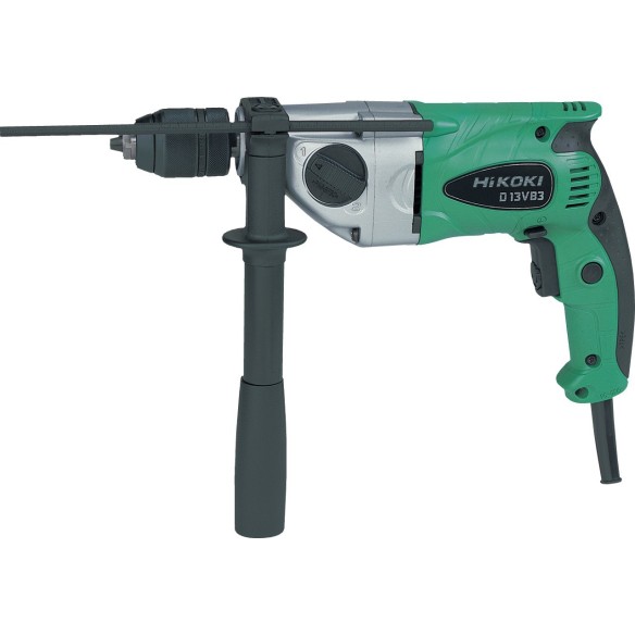 Perceuse électrique Hikoki D13VB3 - 790W - 2 vitesses, réversible, embrayage de sécurité - Sans batterie ni chargeur