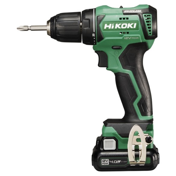 Perceuse visseuse Hikoki DS12DD - 12V - Brushless - 2 batteries 4.0Ah - Coffret inclus