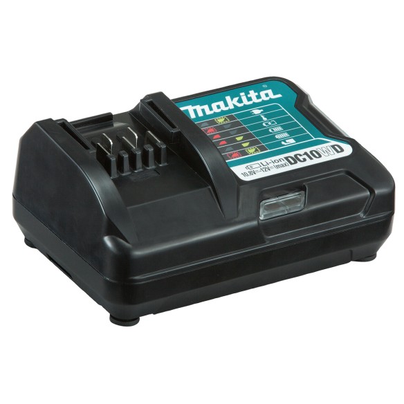 Chargeur de batteries Makita 197343-0 - Compatible avec 10,8V et 12V - Charge rapide en 50 min